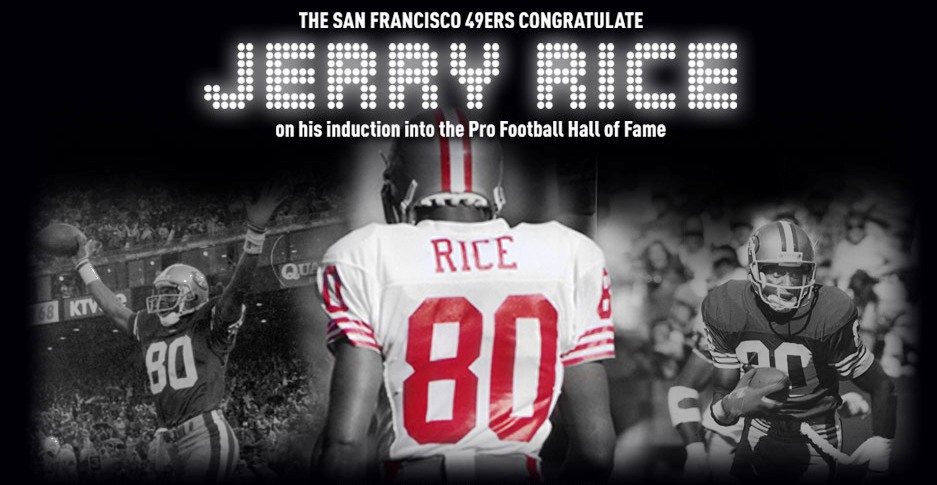 Jerry Rice  Pro Football Hall of Fame